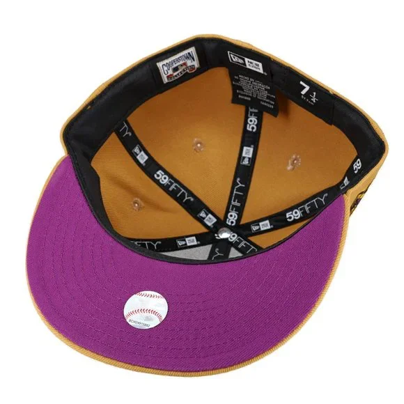 New Era New York Yankees Peanut Butter & Jelly Fitted Hat 1998 WS Patch - Picture 5 of 6